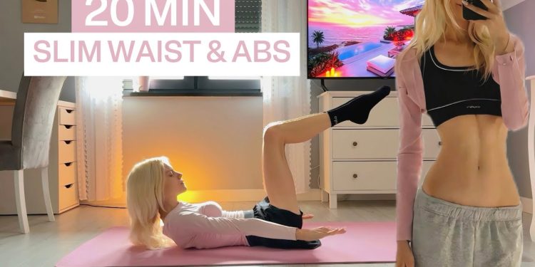 20 MIN PILATES WORKOUT for a SLIM WAIST & FLAT ABS //  NO EQUIPMENT