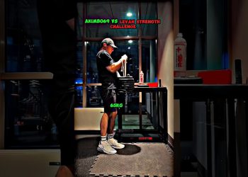 😱 AKIMBO69 VS LEVAN ONE HAND STRENGTH CHALLENGE #workout #motivation