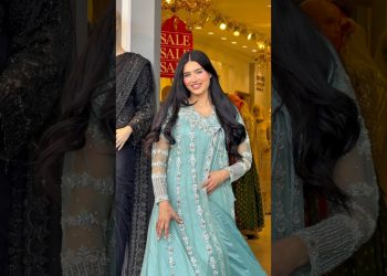 WATCH POORA👀 AMAZING NEW MOST BEAUTIFUL LONG ANGRAKHA DRESS STYLE OUTFIT BY 7AATRANG🫠❤️ #fyp