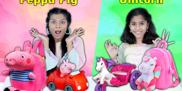 Peppa Pig Vs Unicorn Challenge | Pari's Lifestyle