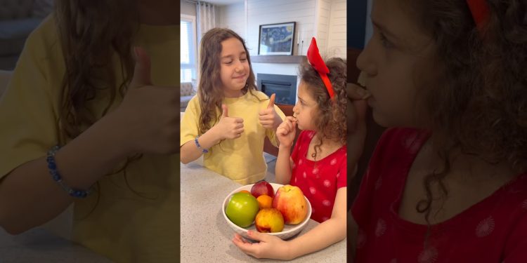 Kids learn to drink and eat healthy ❤️