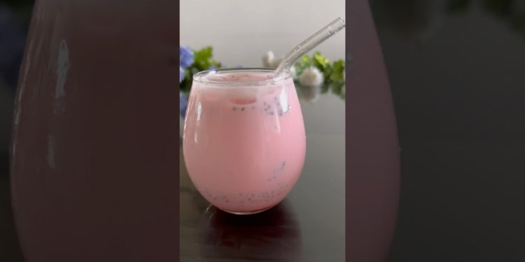 Healthy Gond Katira Drink🍸Rose, Chia & Gond Katira Drink #rosesharbat #gondkatirarecipe #chiadrink