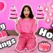 I Used Only PINK Colour For 24 Hours | Pari's Lifestyle
