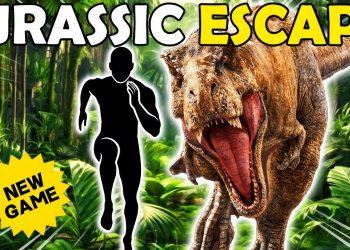Immersive Interactive Warm-up | 🦖 🚨POV JURASSIC ESCAPE RUN |Viral Challenge🌋 |Fun Workout | Exercise