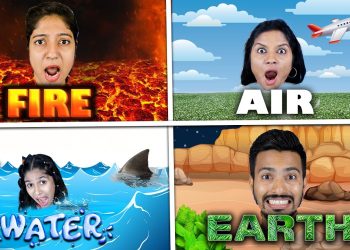 Living in 4 Elements House Challenge | Fire x Water x Air x Earth Fight | Pari's Lifestyle