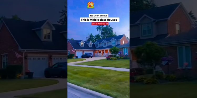 Middle class houses in USA 🇺🇸🏡 #usa #lifestyle #house #travel #relaxing #positivevibes #estatelife