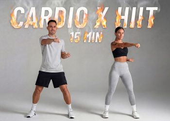 15 MIN CARDIO HIIT WORKOUT – ALL STANDING – Full Body, No Equipment, No Repeat
