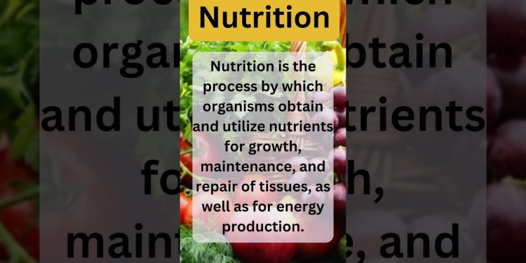 What is Nutrition ? | Definition | Explanation #science