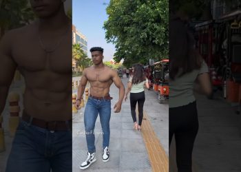 Public reaction on cute girl #gymmotivation #gymlife #fitness #attitude #shorts