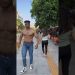 Public reaction on cute girl #gymmotivation #gymlife #fitness #attitude #shorts