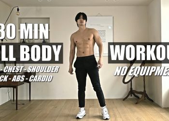 30 MIN FULL BODY WORKOUT with WARM UP | No Equipment | Fat Burn | 전신 맨몸 운동 홈트 30분 (체중감량 & 장비없음)