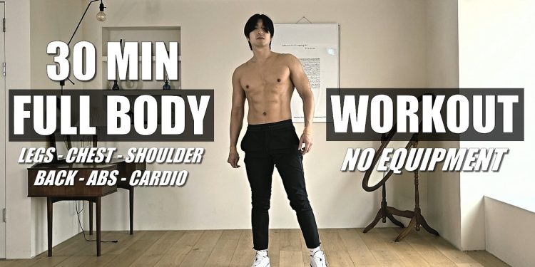 30 MIN FULL BODY WORKOUT with WARM UP | No Equipment | Fat Burn | 전신 맨몸 운동 홈트 30분 (체중감량 & 장비없음)