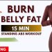 Burn Belly Fat Fast in 7 Days🔥15 MIN Standing Abs Workout – No Squat, No Lunge, No Jumping| Emma Fit