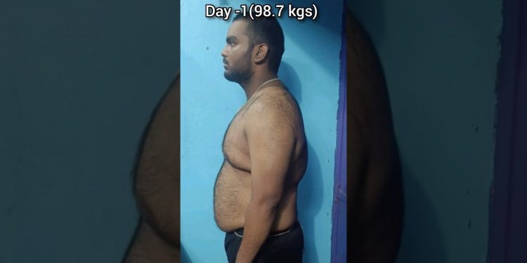My client Kanha's rapid fat loss Transformation #fatloss