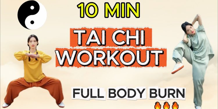 10-Min Tai Chi Fitness Workout for Full Body Strength & Balance