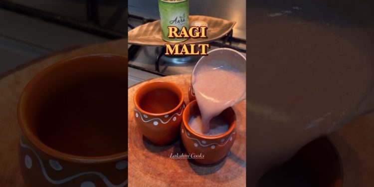 Ragi Malt Recipe – Healthy Drink Recipe #food #kanji #drink #recipe #shorts #shortvideo #foodie #fyp