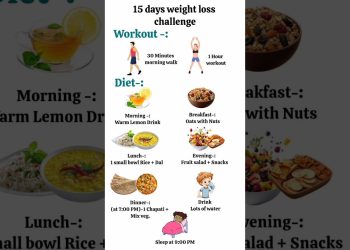15 day weight loss challenge workout and diet #diet #weightloss #foodismedicine #protein #shorts