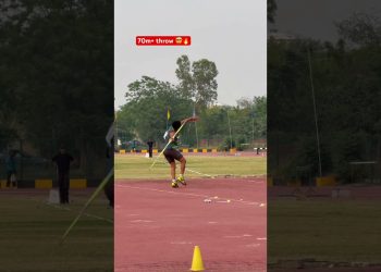 Javelin throw man 70m+ throw #athletics #juniorathlete #olympicsport #fitness #athlete