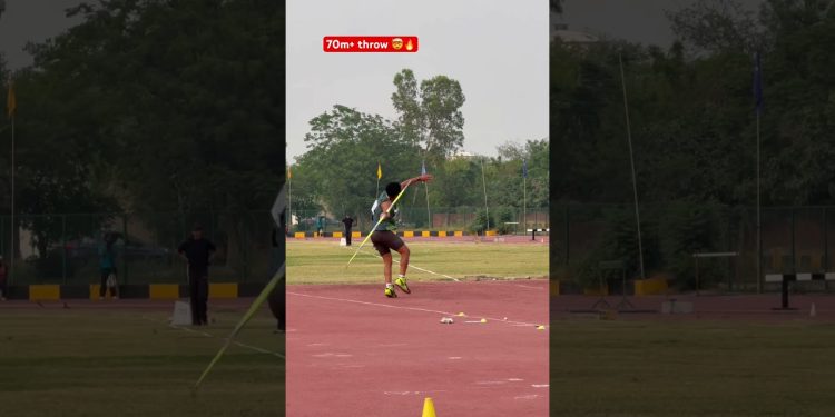 Javelin throw man 70m+ throw #athletics #juniorathlete #olympicsport #fitness #athlete