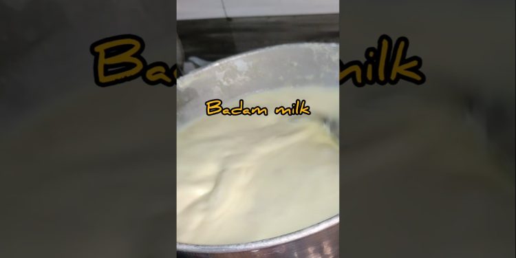 Homemade badam milk Summer healthy drink #summerdrink #badam #healthy