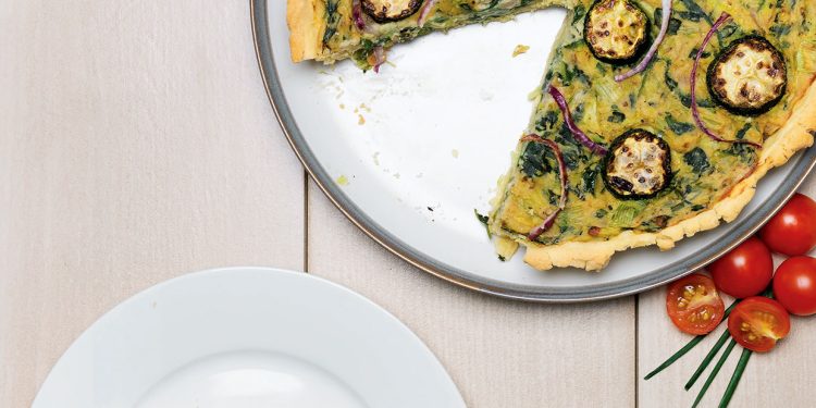 Gluten-Free Vegan Green Vegetable Quiche